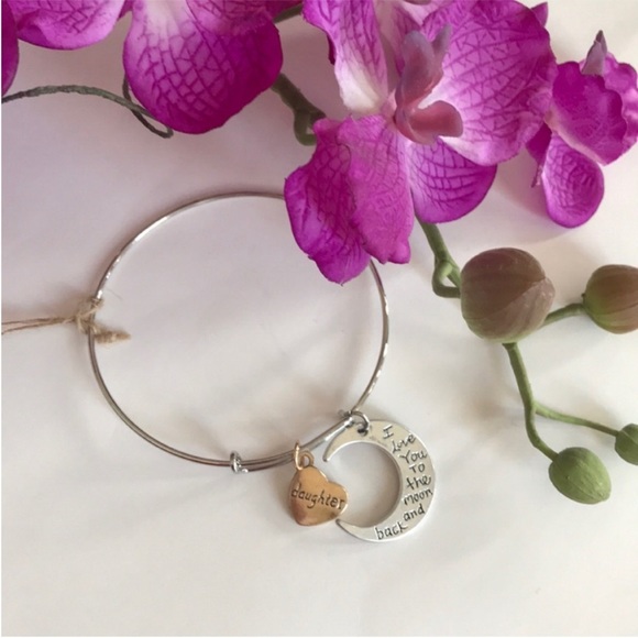 Jewelry - Silver & Gold Toned Daughter Charm Bracelet